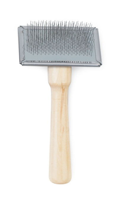 Ancol Heritage Wood Handle Soft Slicker Brush Sml